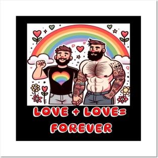 Love + love=forever Posters and Art